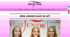 Desktop Screenshot of missjunior.cz