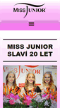 Mobile Screenshot of missjunior.cz