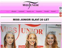 Tablet Screenshot of missjunior.cz